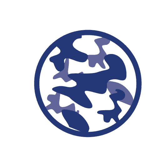 Icons - Blue_Camo Camouflage paint logo
