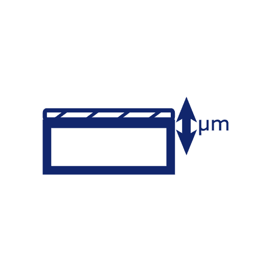 Icons - Blue_Small Growth Blue rectangle showing growth on top