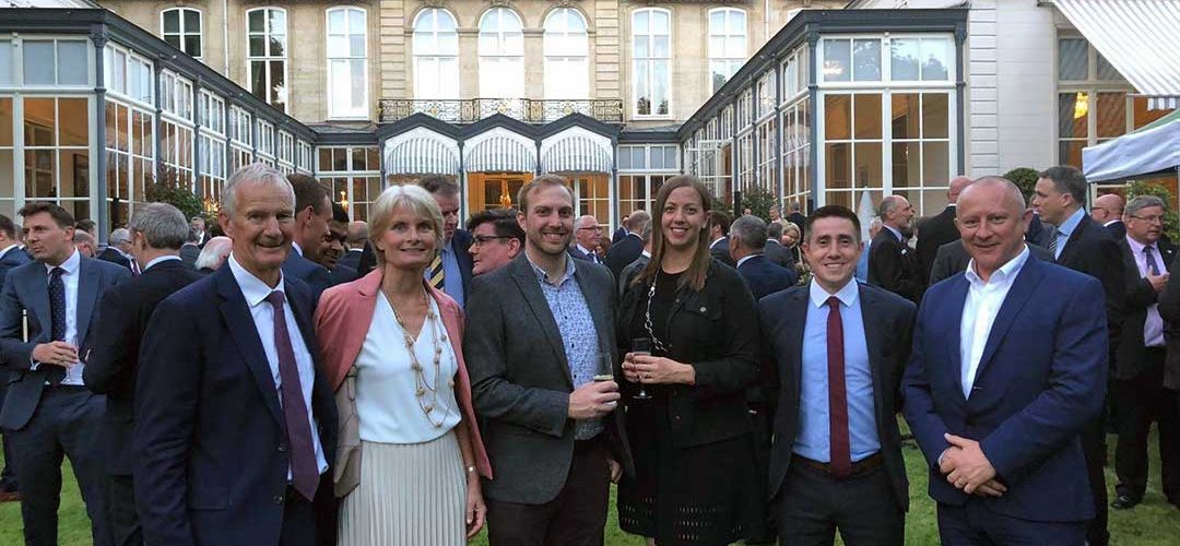 Poeton-ADS-Reception Poeton's owners, directors and sales managers at ADS reception at Paris Air Show